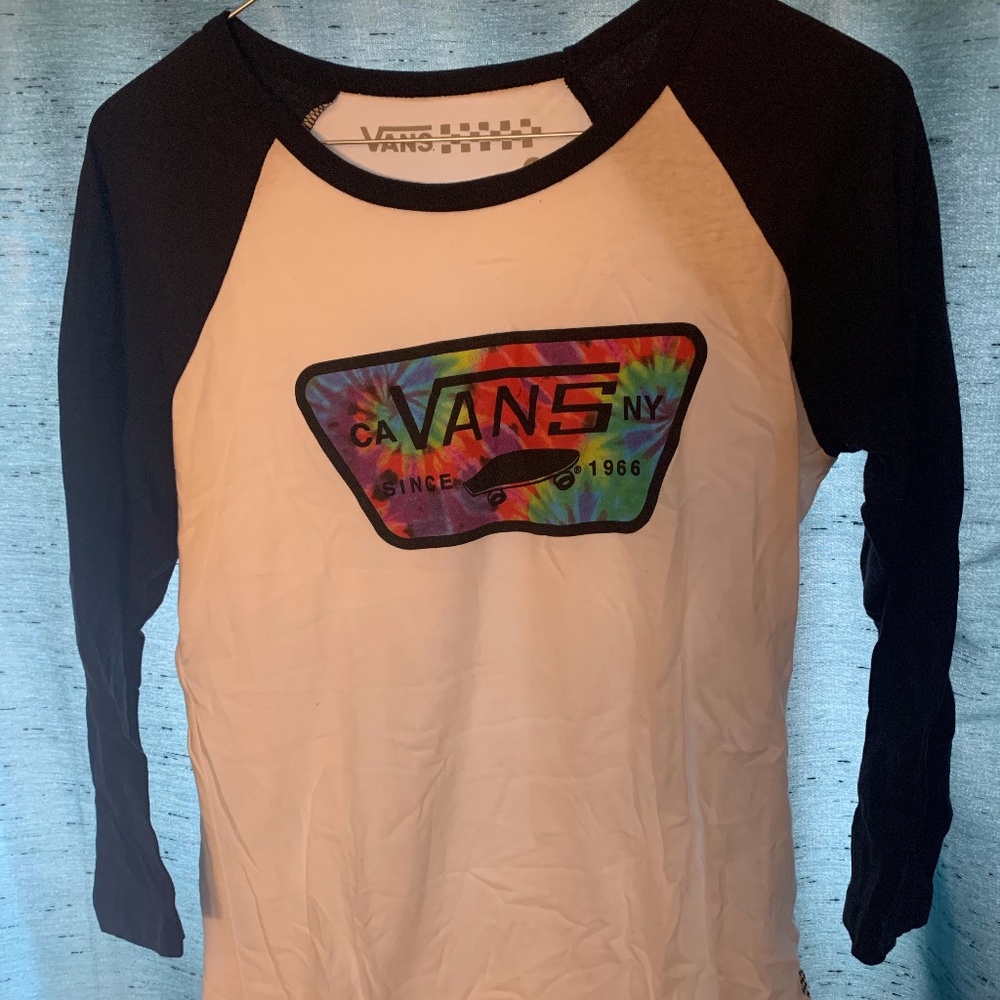 VANS Tie-Dye Logo Baseball Tee